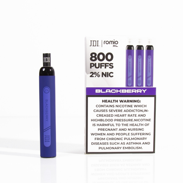 Picture of JDI ROMIO XL 800PUFF 2.0%NIC - BLACKBERRY
