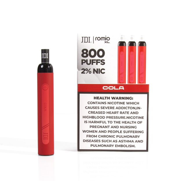 Picture of JDI ROMIO XL 800PUFF 2.0%NIC - COLA
