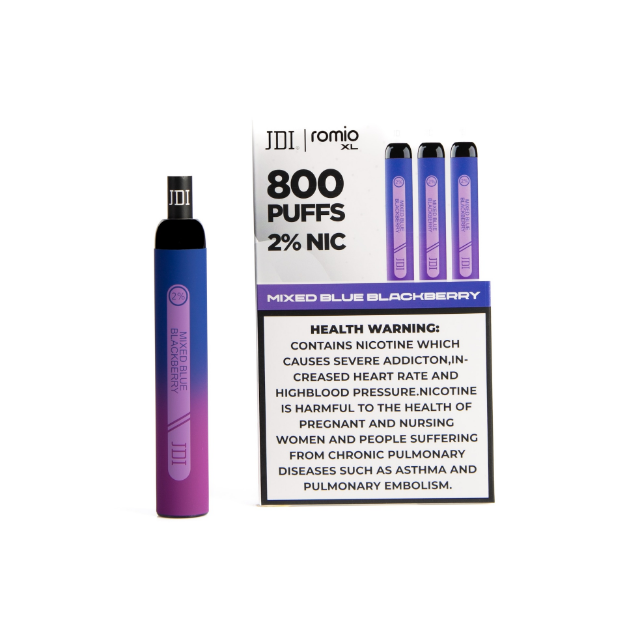 Picture of JDI ROMIO XL 800PUFF 2.0%NIC - MIXED BLUE BLACKBERRY
