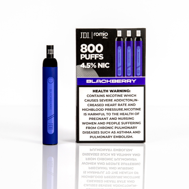 Picture of JDI ROMIO XL 800PUFF 4.5%NIC - BLACKBERRY